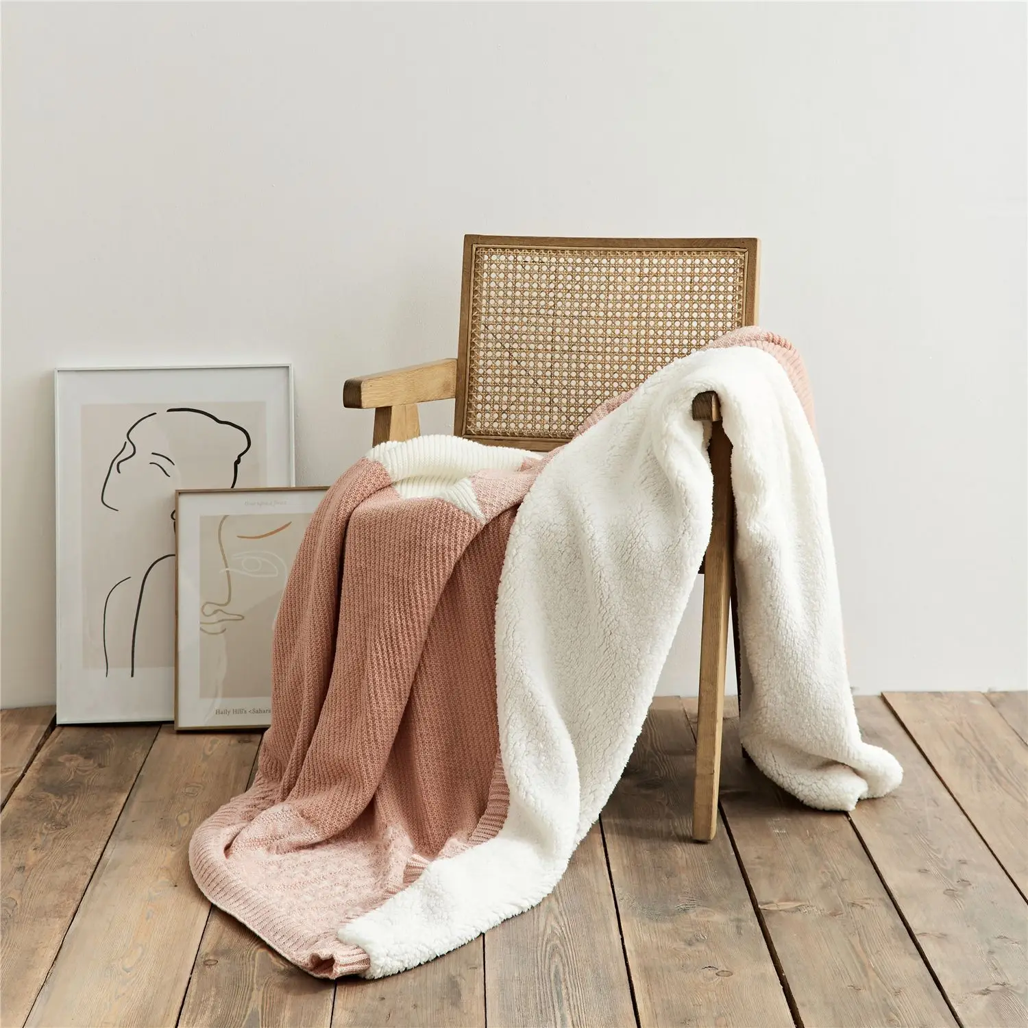 Winter Bedding Quilt Knit Blanket Thickened Warm Comforter Leisure Blanket Office Nap Blanket 150*200cm