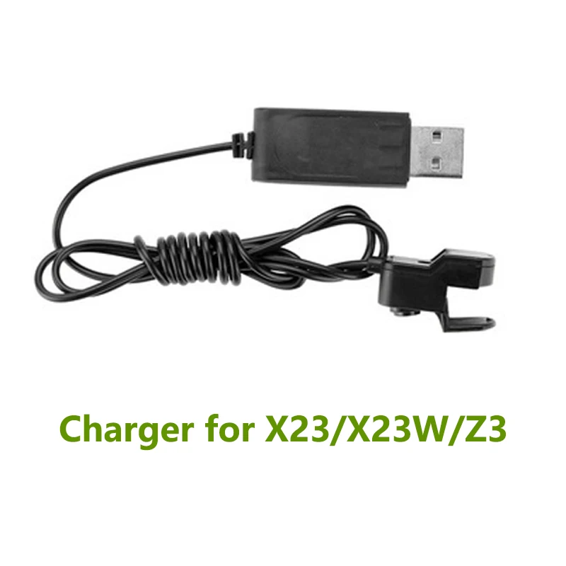 Cargador de batería para Dron RC X23 X23W Z3, Cable de carga USB, Control remoto, accesorio de cargador de cuadricóptero, 1/3 piezas