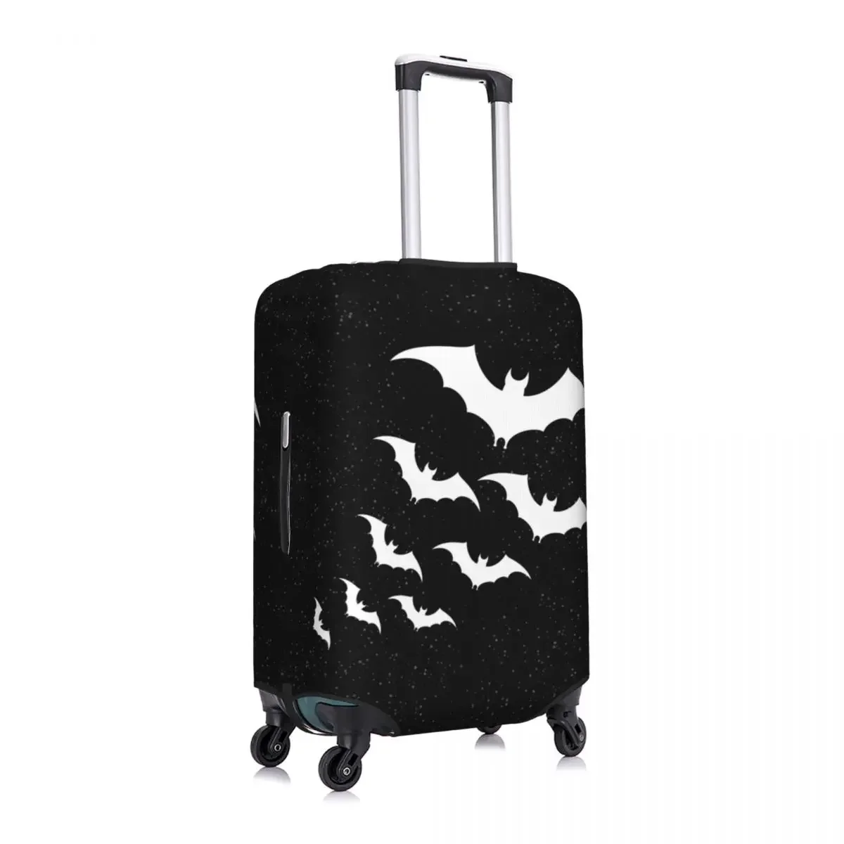 Custom Bats In The Night Luggage Cover Protector Cute Halloween Goth Occult Witch Travel Suitcase Covers for 18-32 Inch