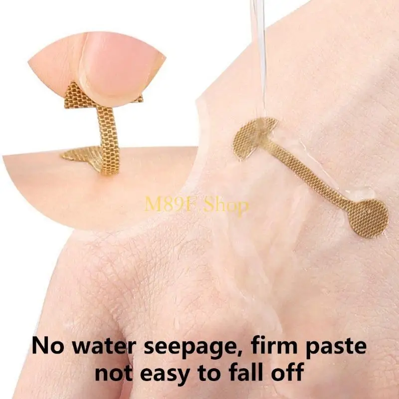 M89F 10 PCS Autocollants nasaux étroits Alière nez Autocollants étroits Patches d'aile nasale