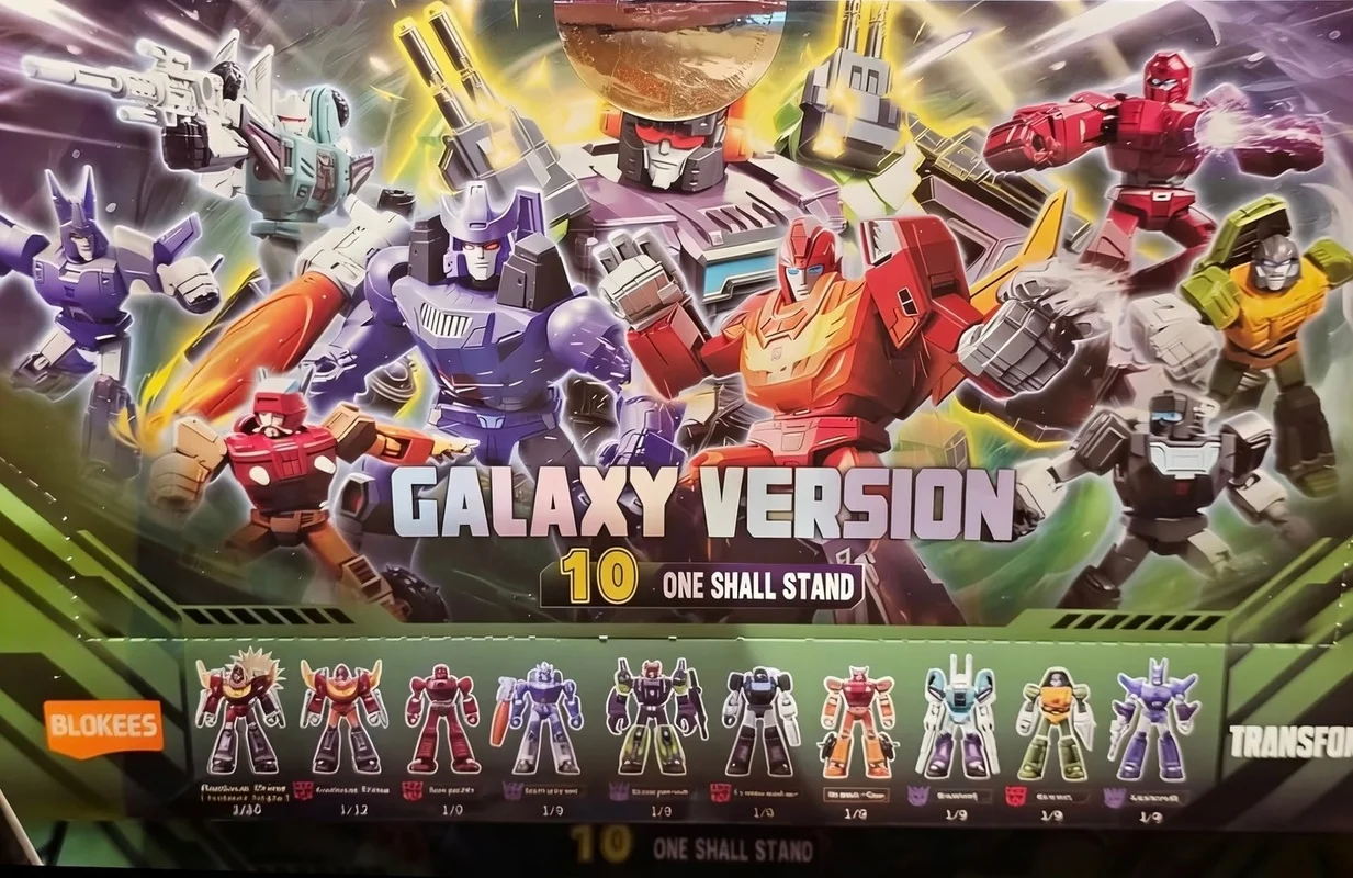

New Blokees Transformers Galaxy Version Vol.10 Blind Box Collectible Movable Models Galvatron Scorponok Sixshot Assembled Model