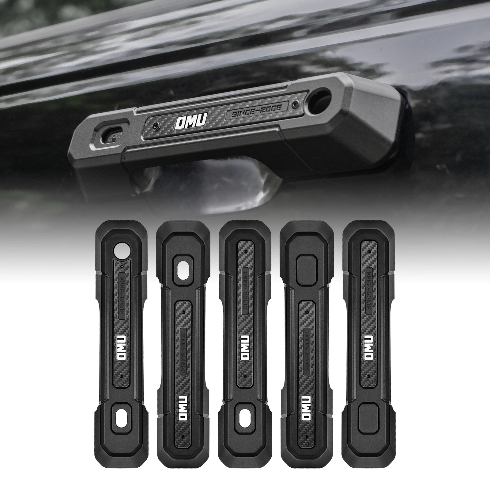 OMU Genesis Series مقبض الباب الألومنيوم الغطاء الواقي لفورد برونكو/برونكو رابتور 2021-2024 4/2-الباب الخارجي الملحقات #1