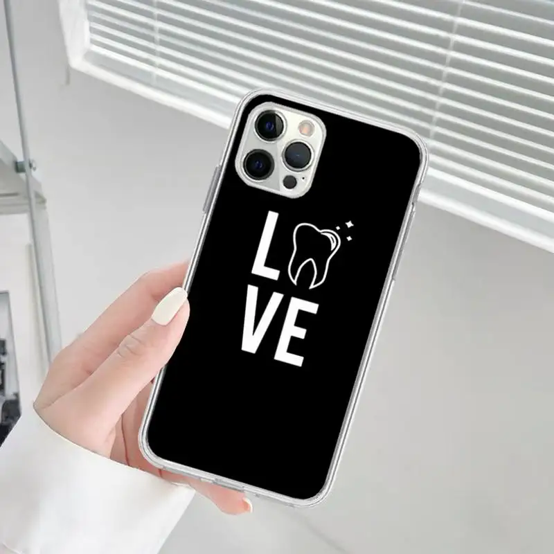 Dentist Tooth Pattern Phone Case for iphone 16 15 14 Pro Max 16 15 14 13 12 Pro 15Plus iphone 11