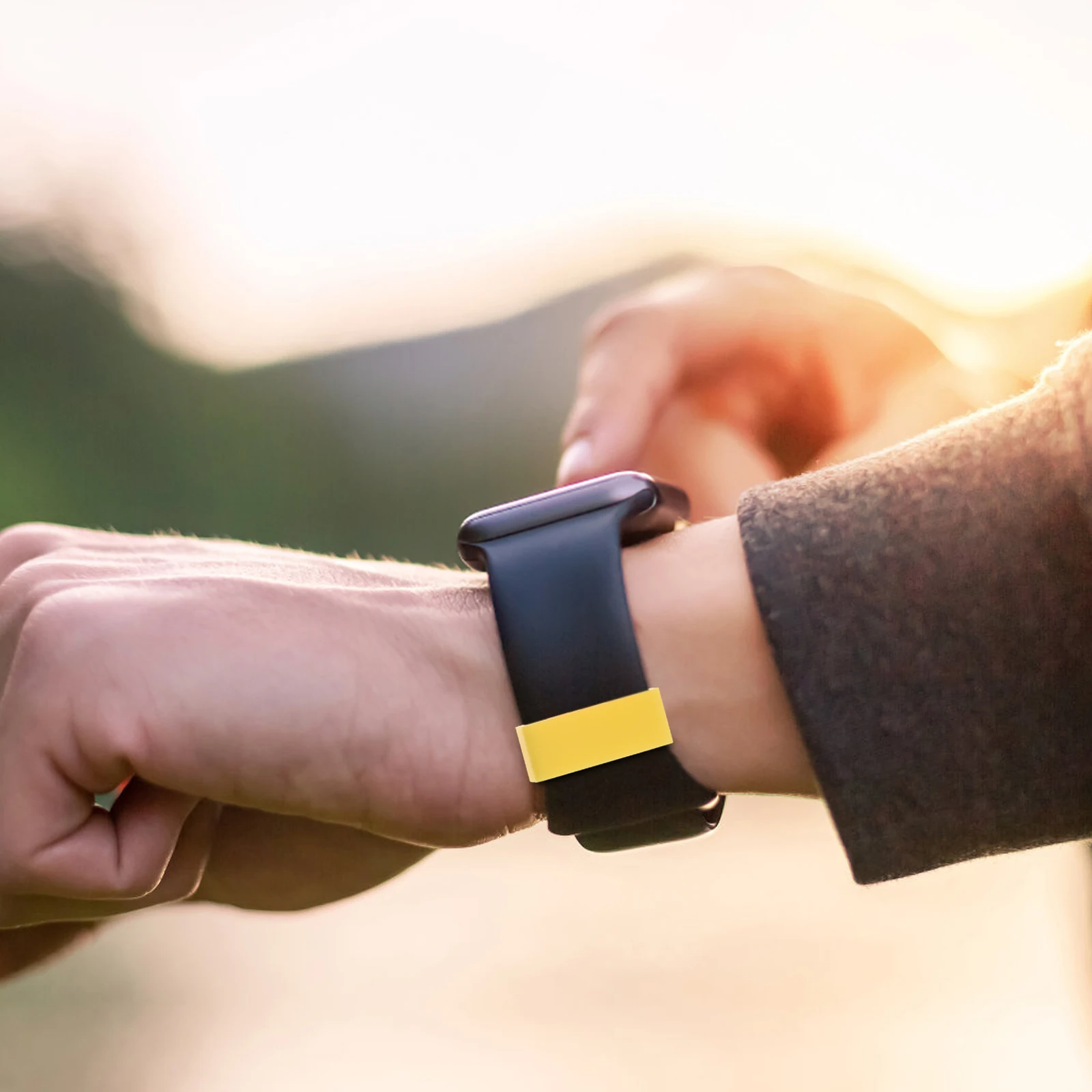 10 Stück Silikon-Ersatz-Uhrenarmbandschlaufen, langlebige Armbandringe, gemischte Farben, 22 mm, für Armbanduhren, Uhrenarmbandschlaufe