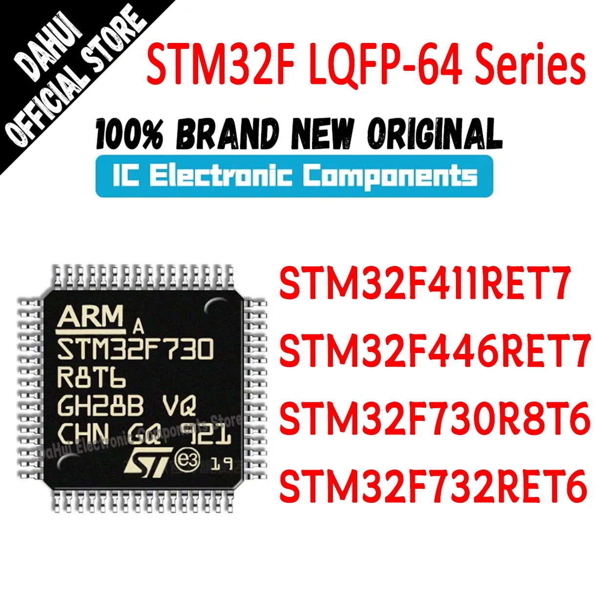 

STM32F411RET7 STM32F446RET7 STM32F730R8T6 STM32F732RET6 STM32F411RE STM32F446RE STM32F730R8 STM32F732RE STM IC MCU Chip LQFP-64