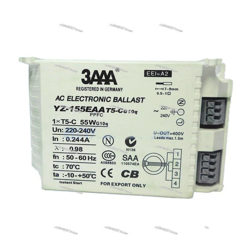 3AAA YZ-155EAA T5-C  AC 220-240V  Fluorescent Lamp 55W Electronic Ballast For T5 Ring Lamp Standard Reator