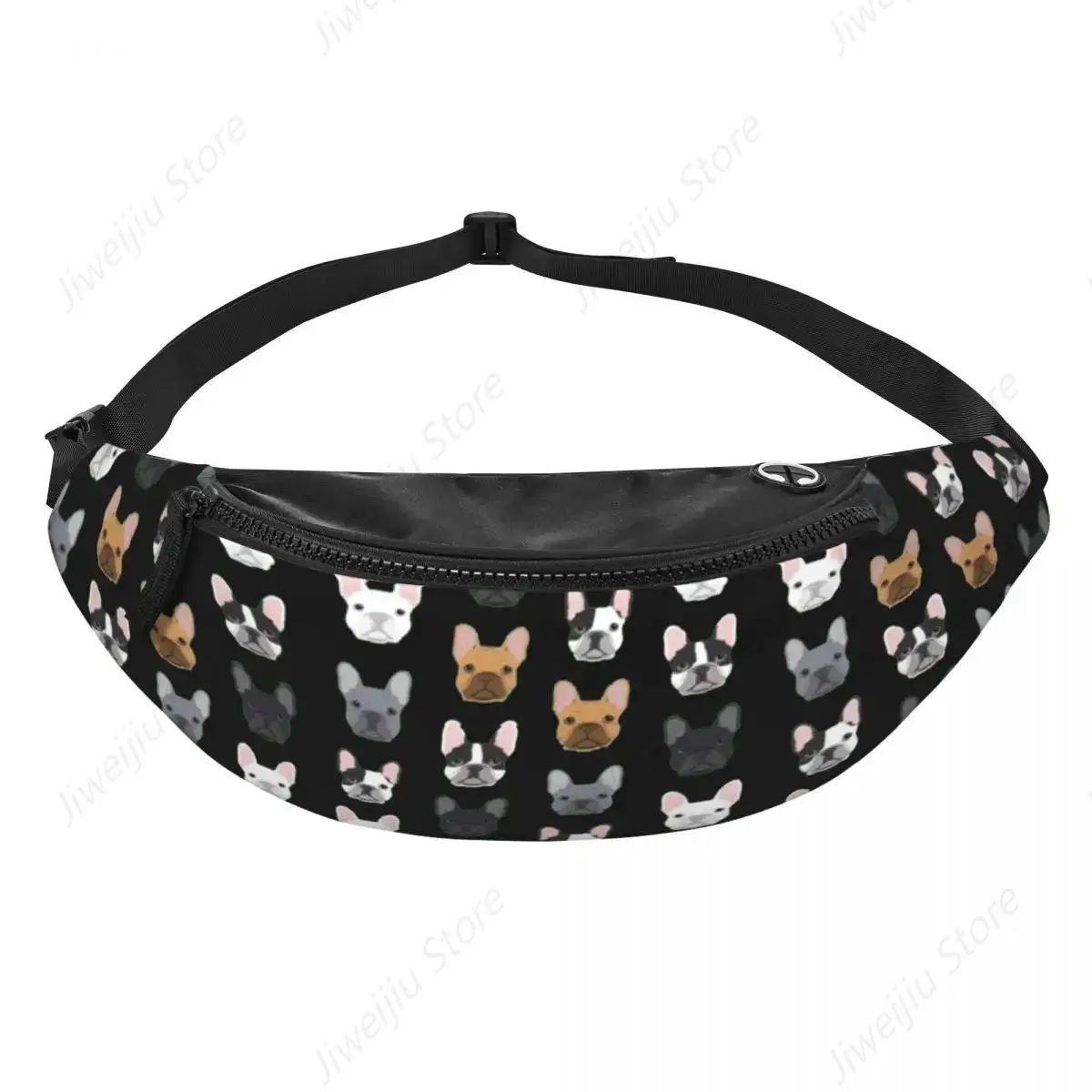 Personalized Cute French Bulldog Fanny Pack for Men Women Cool Dog Crossbody Waist Bag Travel Hiking Phone Money Pouch