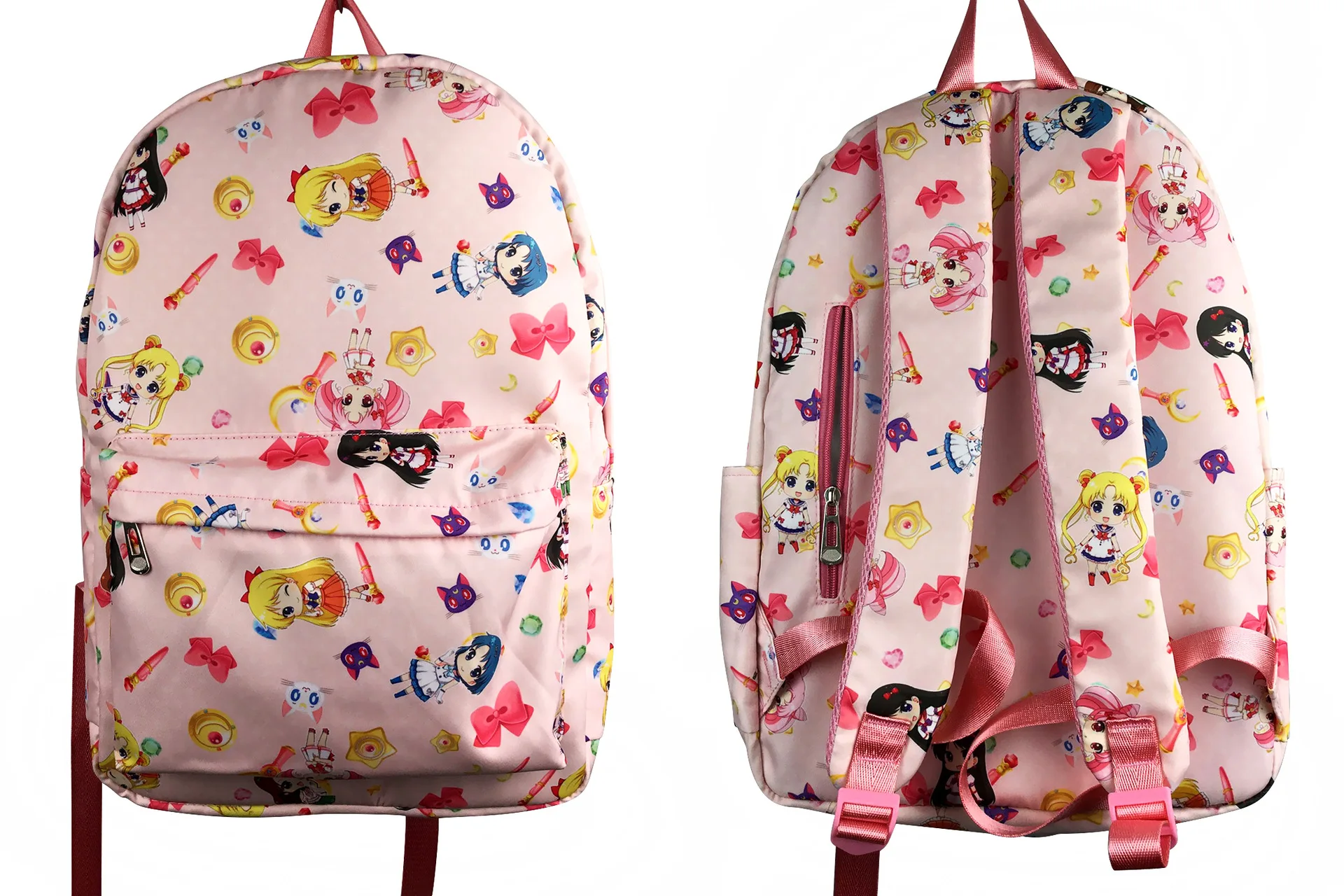 

Anime Sailor Moon Luna Cat Crystal Backpack Full Print Rucksack Bag School BookBags Laptop Women Men Boy Students Mochila PU