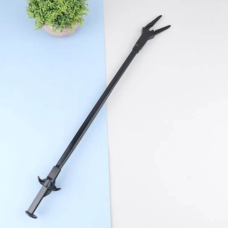 50cm Water Plant Planting Clip Long Handle Water Grass Tweezer Plastic Tong Feeding Fish Tank Cleaning Tool