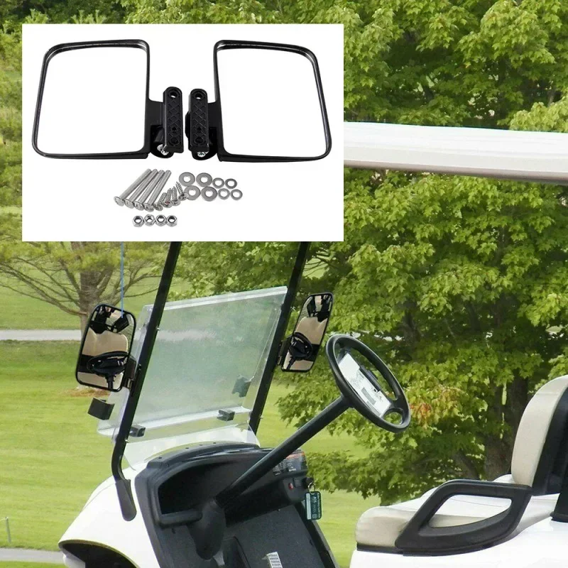 Golf Cart Rearview Mirror Track Car Convex Rear View Mirror Buggy Club Car Reversing Side Mirrors