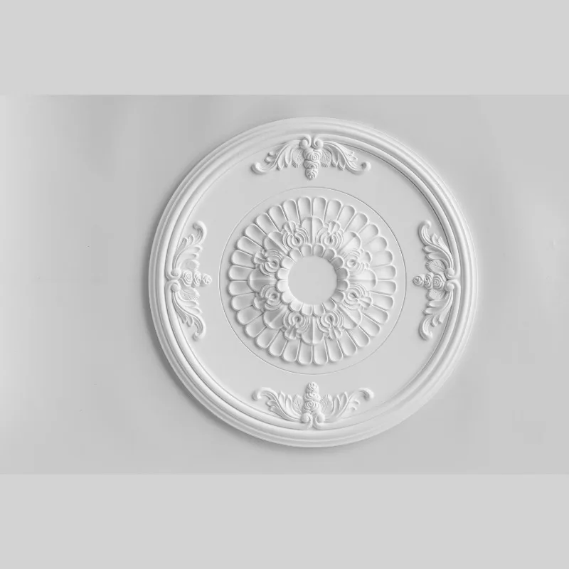 JM7039  PU round lamp base, European-style ceiling & ceiling decorative lines with carvings