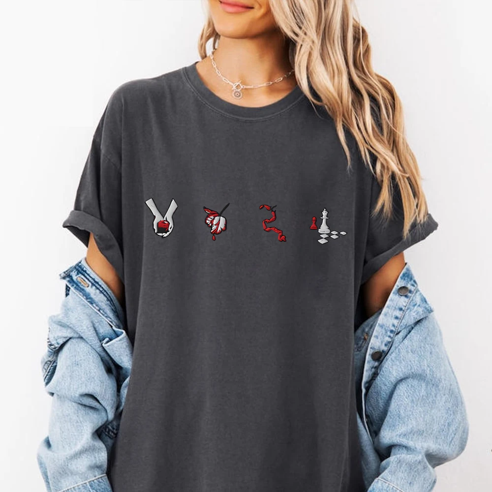 Twilight Book Cover Aesthetic Graphic Tee Vampire Movie Merch Hoa Hoa Hoa Season T-shirt Forks Washington Shirt Trendy Tv Tops