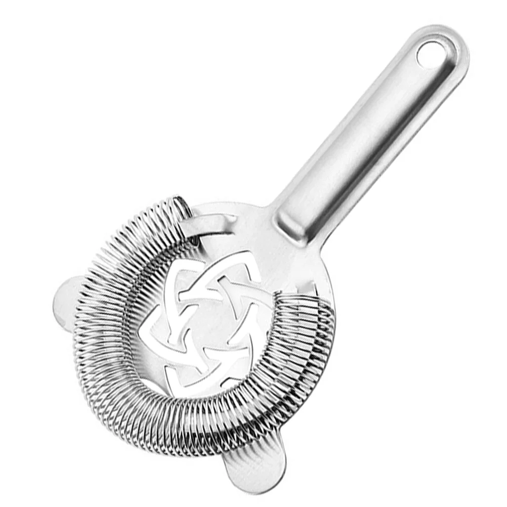 

Stainless Steel Ice Strainer Barware Cocktail Tool Rustproof Filter Large Fruit Pieces Ice Cubes Kitchen Bar Supplies