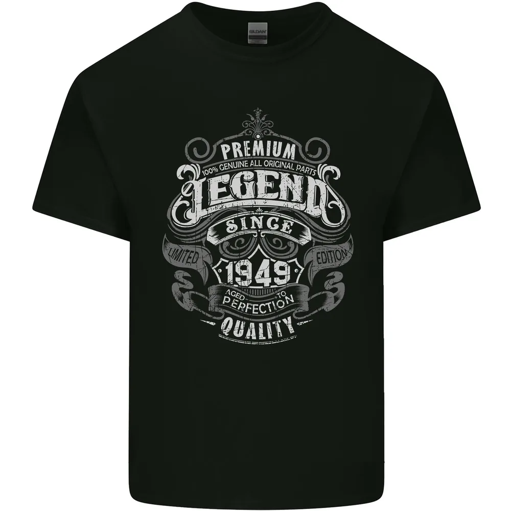 

Premium Legend 74th Birthday 1949 Mens Women Summer Tees Cotton T-Shirt Tee Top Anime Graphic