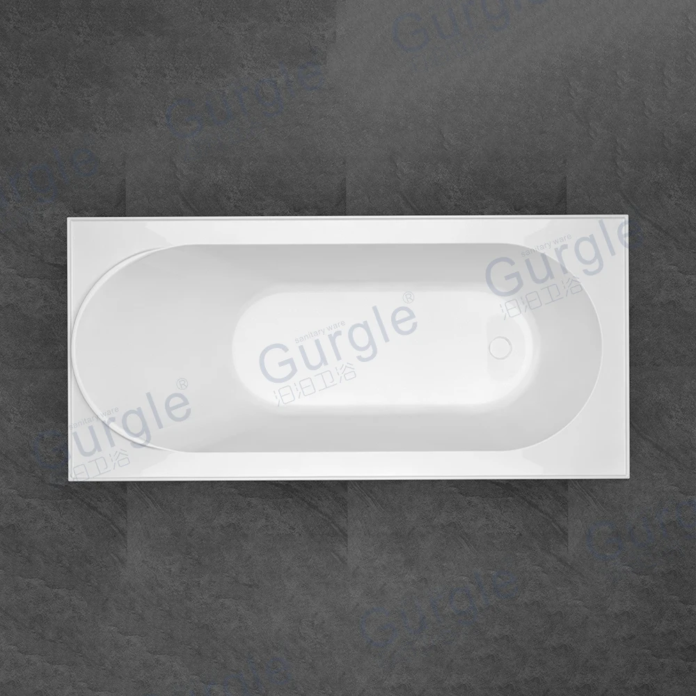 

Acrylic Apron Bathtub Bathroom Recessed Left Right Drainer Rectangle Drop In Bathtub