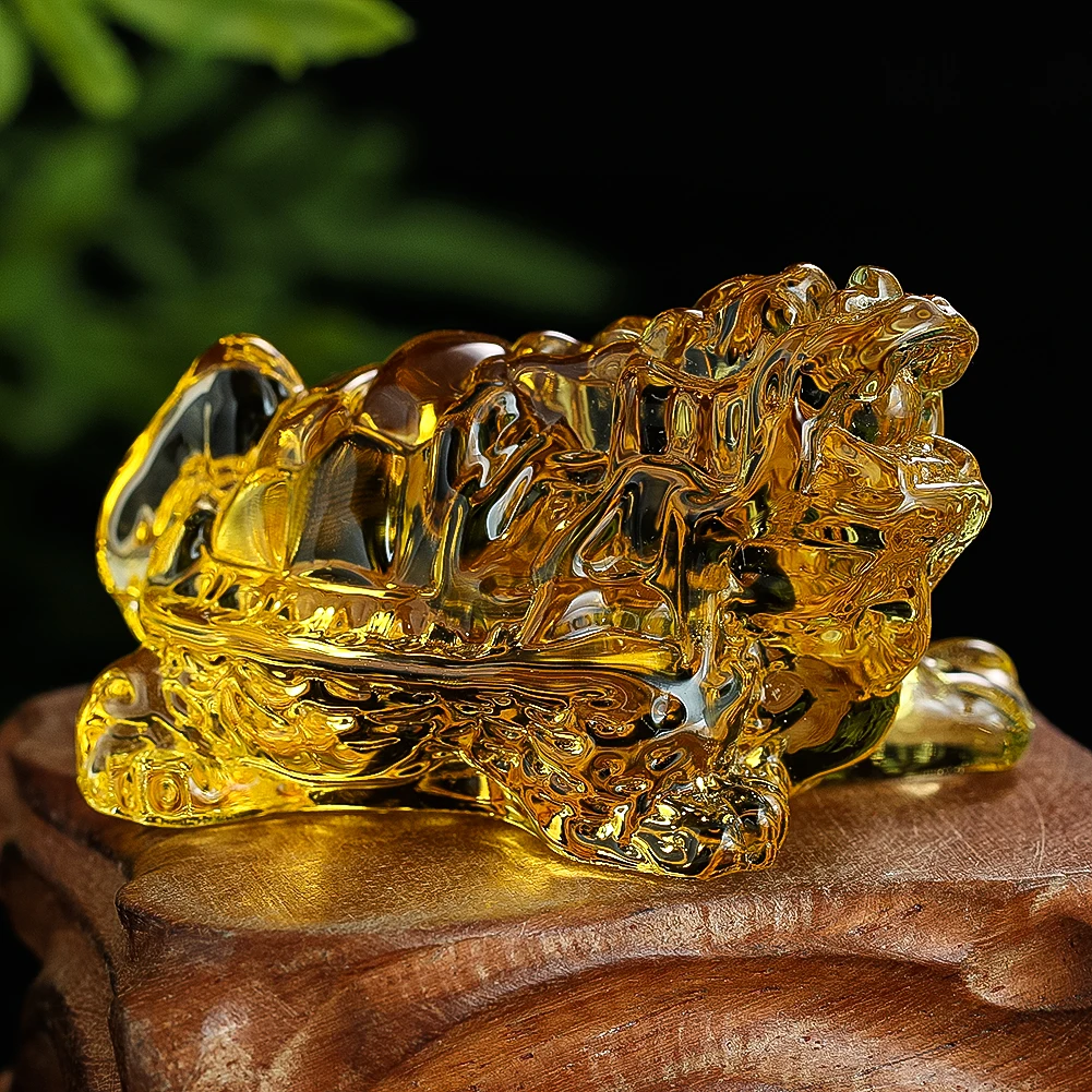 

Crystal Turtle Figurines Miniatures Chinese Feng Shui Lucky Longevity Prosperity Tortoise Animals Statue Home Decor Glass Crafts