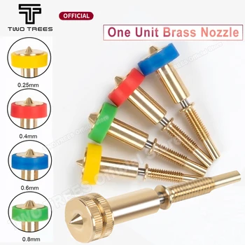 オールインワンセラミックホットエンドキット,バイメタルノズル,真ちゅう製ヒートブレイク,チタン,ホットエンド押出機,0.25mm, 0.4mm, 0.6mm, 0.8mm