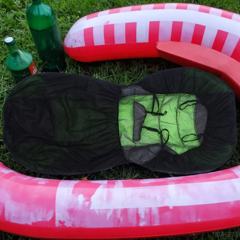 8 قطع من أغطية مقاعد السيارة العالمية، واقيات مقعد من القماش قابلة للتنفس، غطاء كامل، غطاء مقعد منفصل، وسادة هوائية متوافقة #6