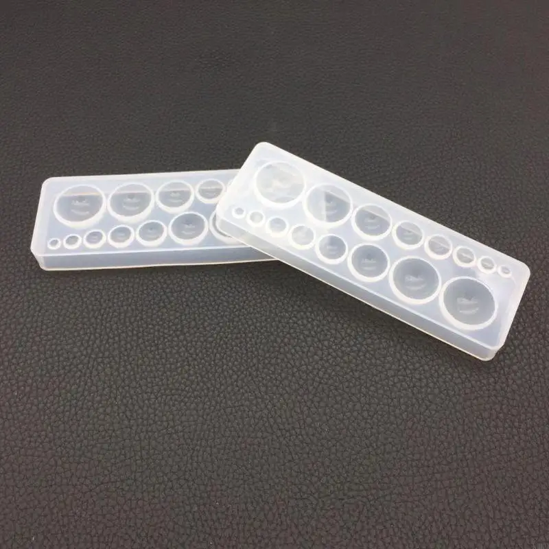 Moldes esfera K3KD Moldura resina silicona Joyería fondant haciendo manualidades redondas bricolaje a mano para a