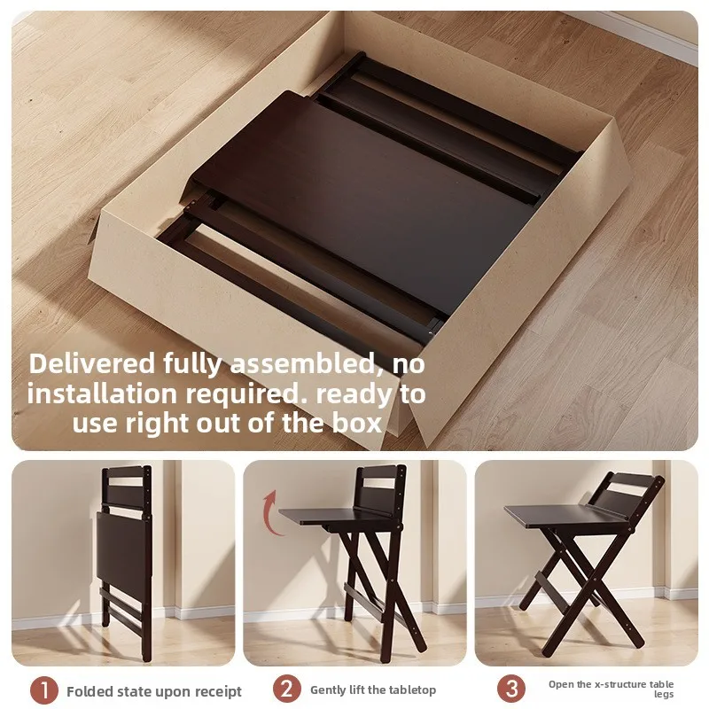 Folding Installation-Free Study Desk Writing Desk Student Adjustable Desk Household Computer Desk