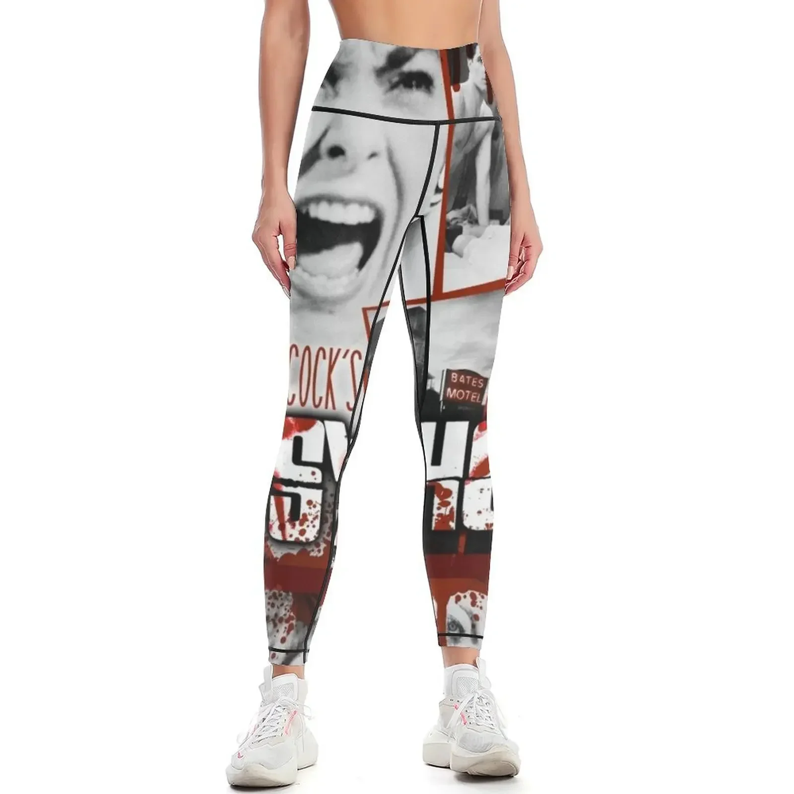 

Hitchcock Psycho Movie Leggings Women's high waist harem pants Women's push up gym top Womens Leggings