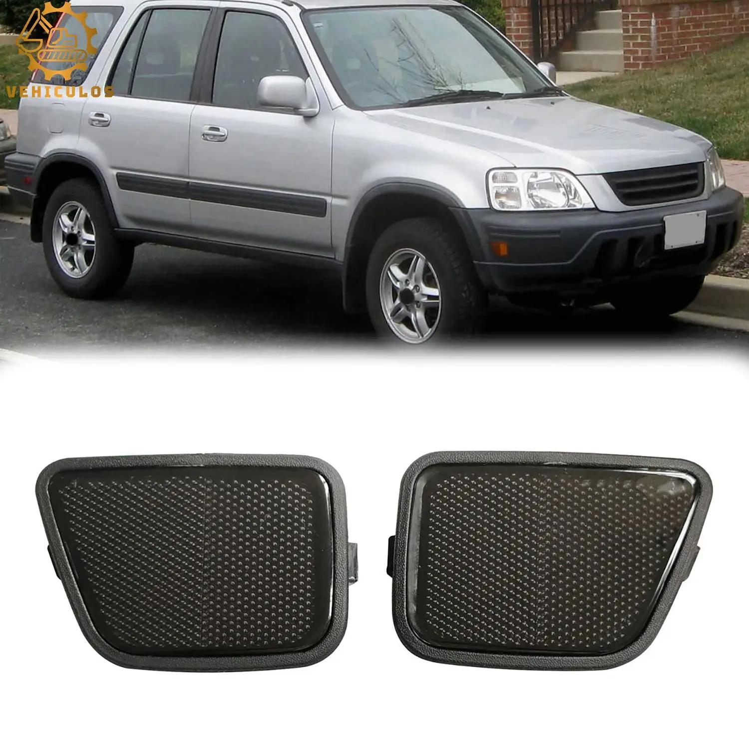 2PCS Front Bumper Fender Side Marker Reflector 33801-S10-A01 33851-S10-A01 For 1997-2001 Honda CR-V CRV Smoke Car Accessories