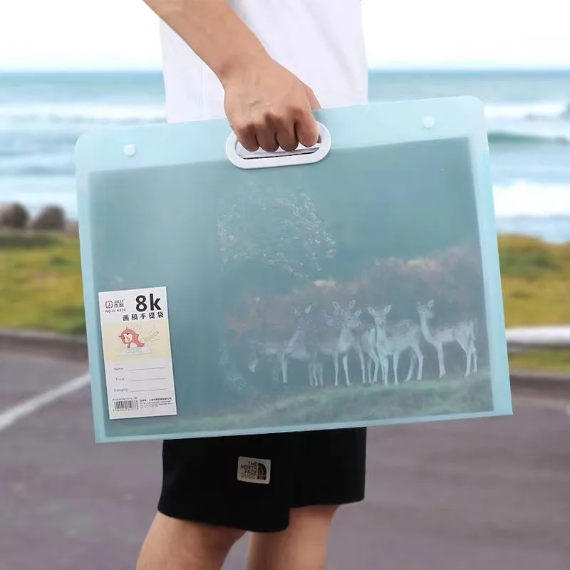 

A3/16 открытая папка для файлов портативная прозрачная сумка для хранения тестовой бумаги 8k для студентов художественная работа коллекция органайзерl сумка для файлов