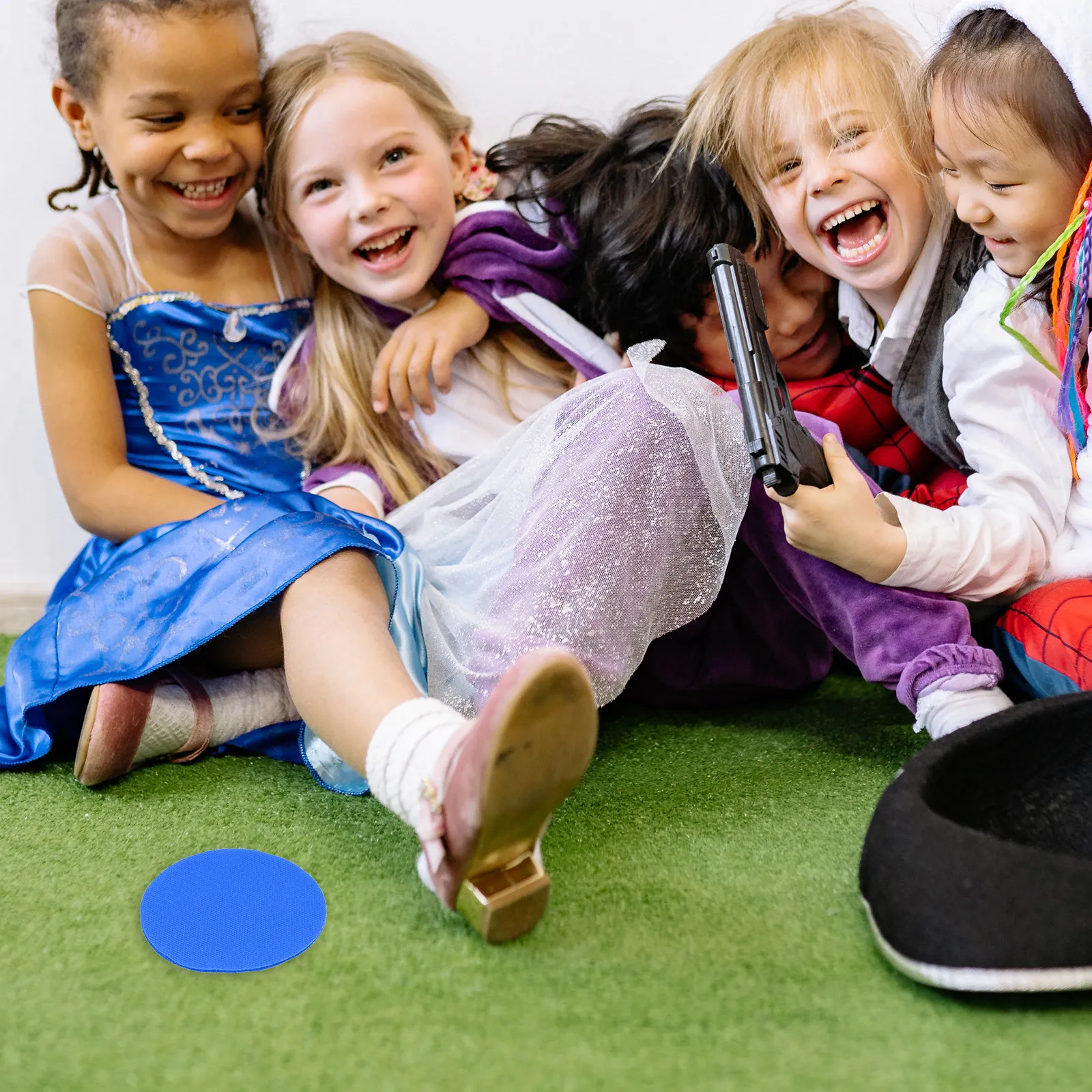 

30Pcs Kids Carpet Markers Round Shape Bright Colors Classroom Locating Stickers Educational Learning Tool for Preschool