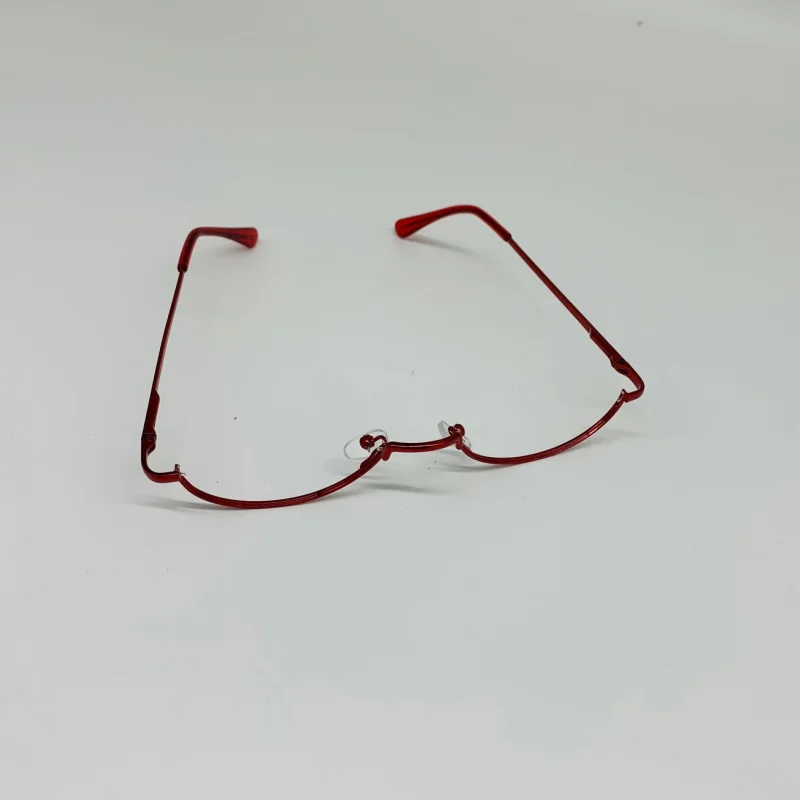 Anime  Shinjo Akane Metal Half Frame Glasses No Lens Cosplay Prop