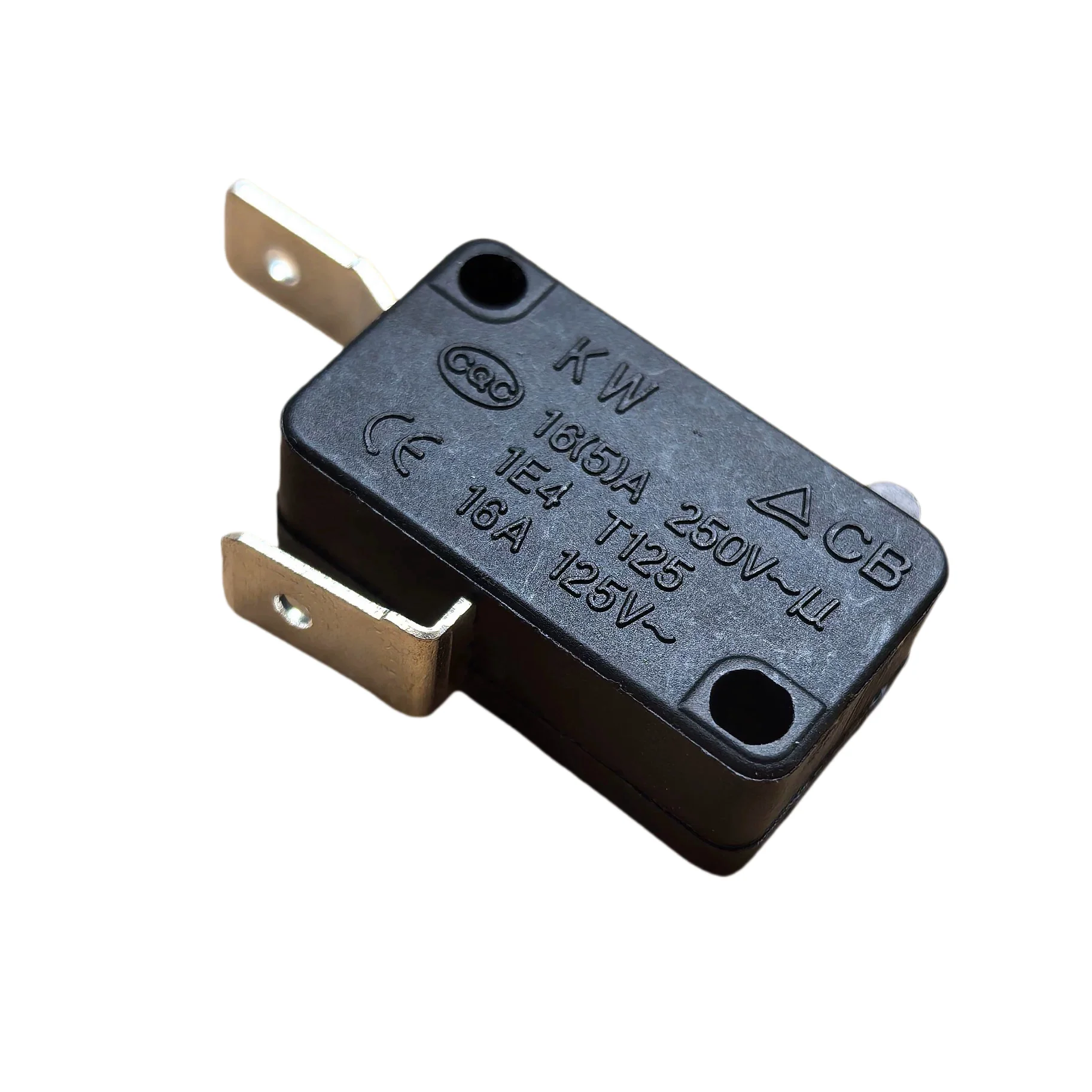 1 قطعة/السلع الترا الراقية KW8-0B الفضة نقطة مايكرو التبديل الصغيرة الذاتي إعادة تعيين السفر المحدد 16A دفع اللمس الحنفية 6.3 محطة