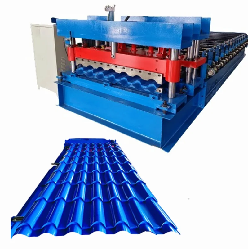 YUGONG Glazed Tile Roll Forming Machine For Roofing Wall Profile European Standard Metal Double Layer Rolling Machine