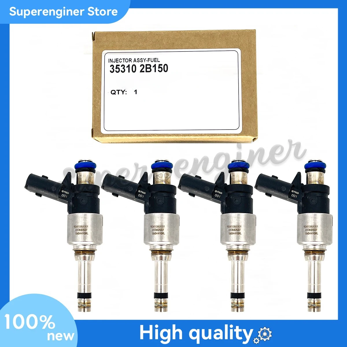 

4Pc Fuel Injectors 353102B150 for 2018-2020 Hyundai Accent Tucson Kia Rio Sportage 1.6L 35310-2B150 Car Accessories