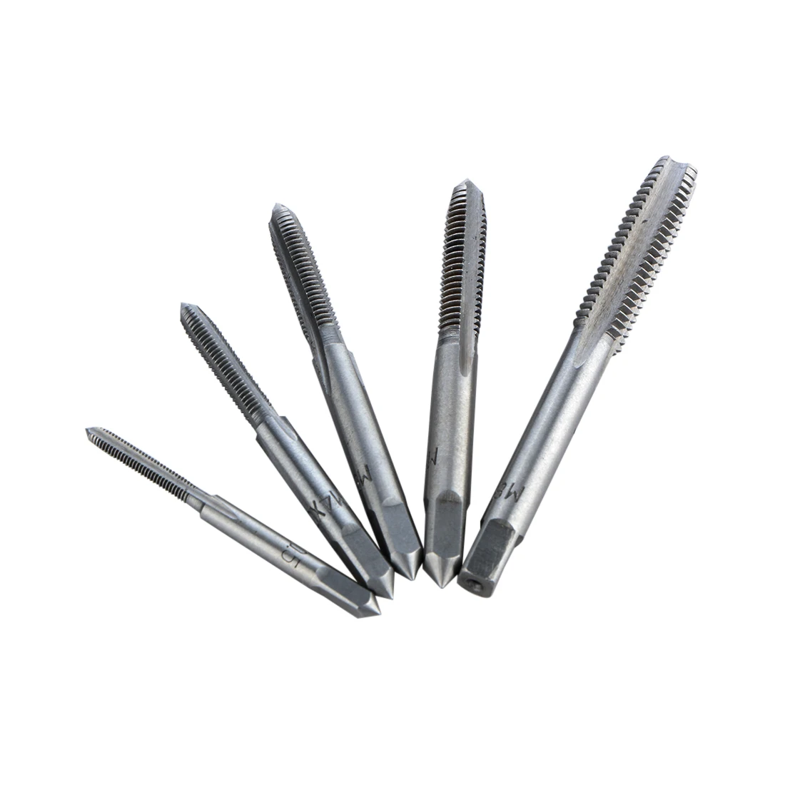 5pcs Hss Machine Screw Thread Metric Plug Tap Screw Taps 3mm 4mm 5mm 6mm 8mm M3-M8 Set Kit Screw Thread Tap Drill