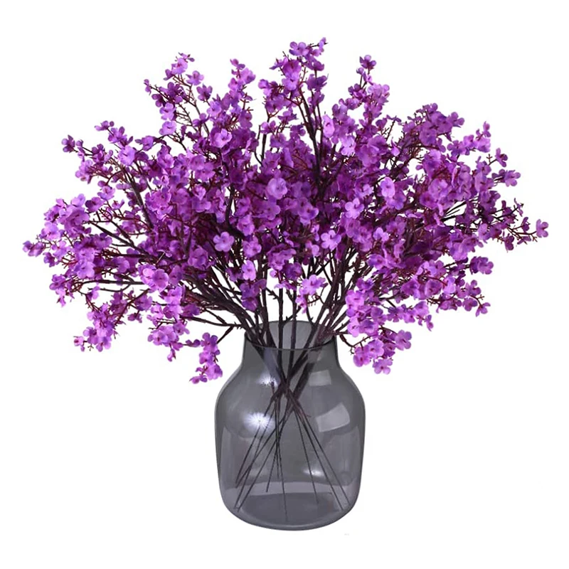 10 Stück künstliche Pflanzen, langer Schleierkraut, Weihnachtsdekoration, Vase für Zuhause, Hochzeit, Braut, Festival, DIY, Party, gefälschte Kunststoffblumen – Detail 13