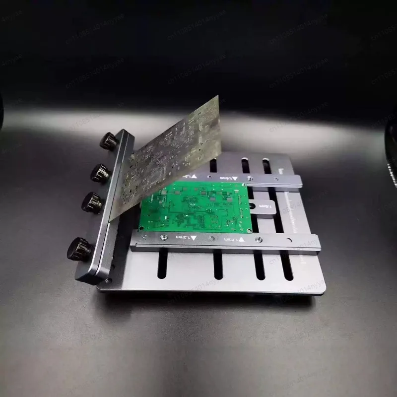 New Version CNC Solder Paste Stencil Fixture - Mini Steel Stencil Printing Jig for PCB Assembly (Supports Double-Sided SMT)