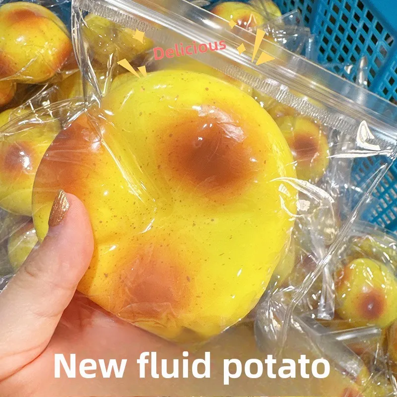 Juguete antiestrés de patata líquida de rebote lento, sensación de agua, juguete de apretar de patata del sur, juguete sensorial de rebote lento y suave para aliviar la ansiedad, ¡el más vendido!