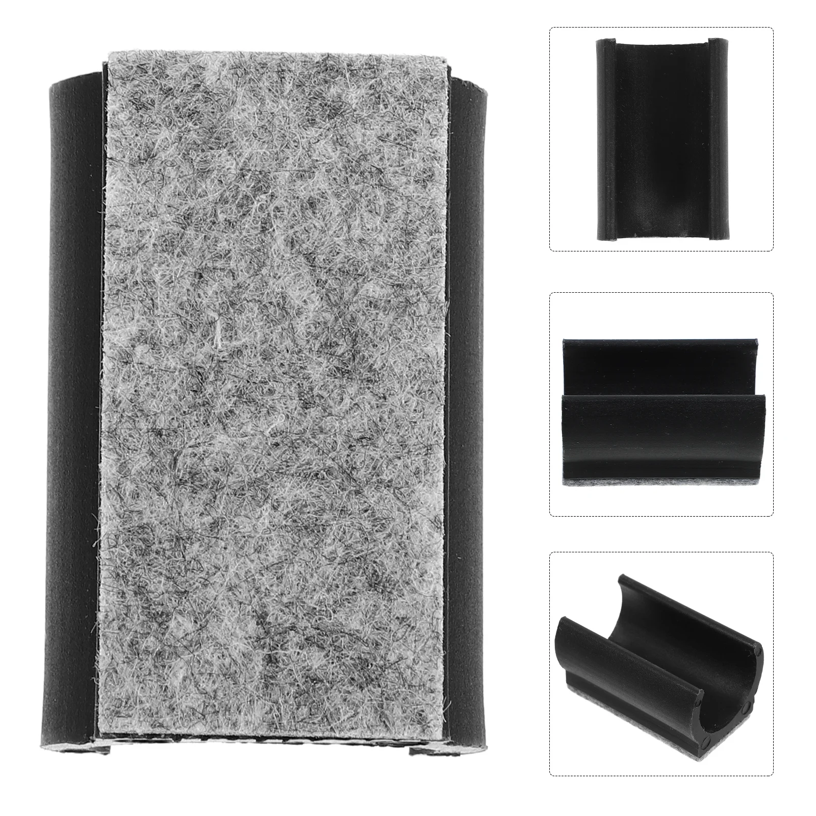 10Pcs U-Shaped Felt Furniture Pads Chair Leg Protectors Floor Caps for Chair Feet on Hardwood Floors Felt Feet for Furniture