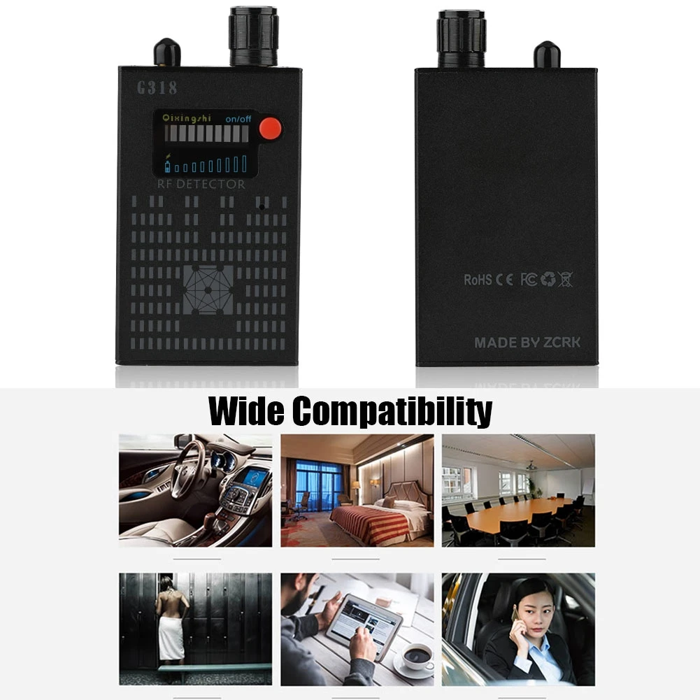 Full Range Detector RF Signal Detector G318 Anti  Amplification Signal Detector 1MHz-8GHz Frequencies Full Range Detector