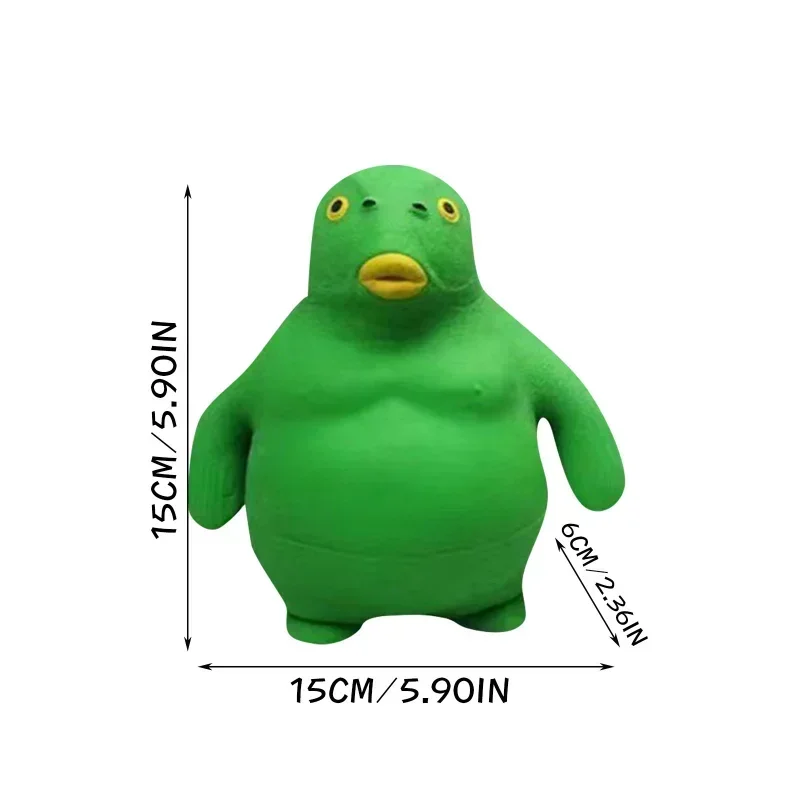 Giant Spongy Squishy Fidget Green Head Fish Dumb Head Fish Antistress Toy For Adult And Children Soft Fun Gift Toy Tpr