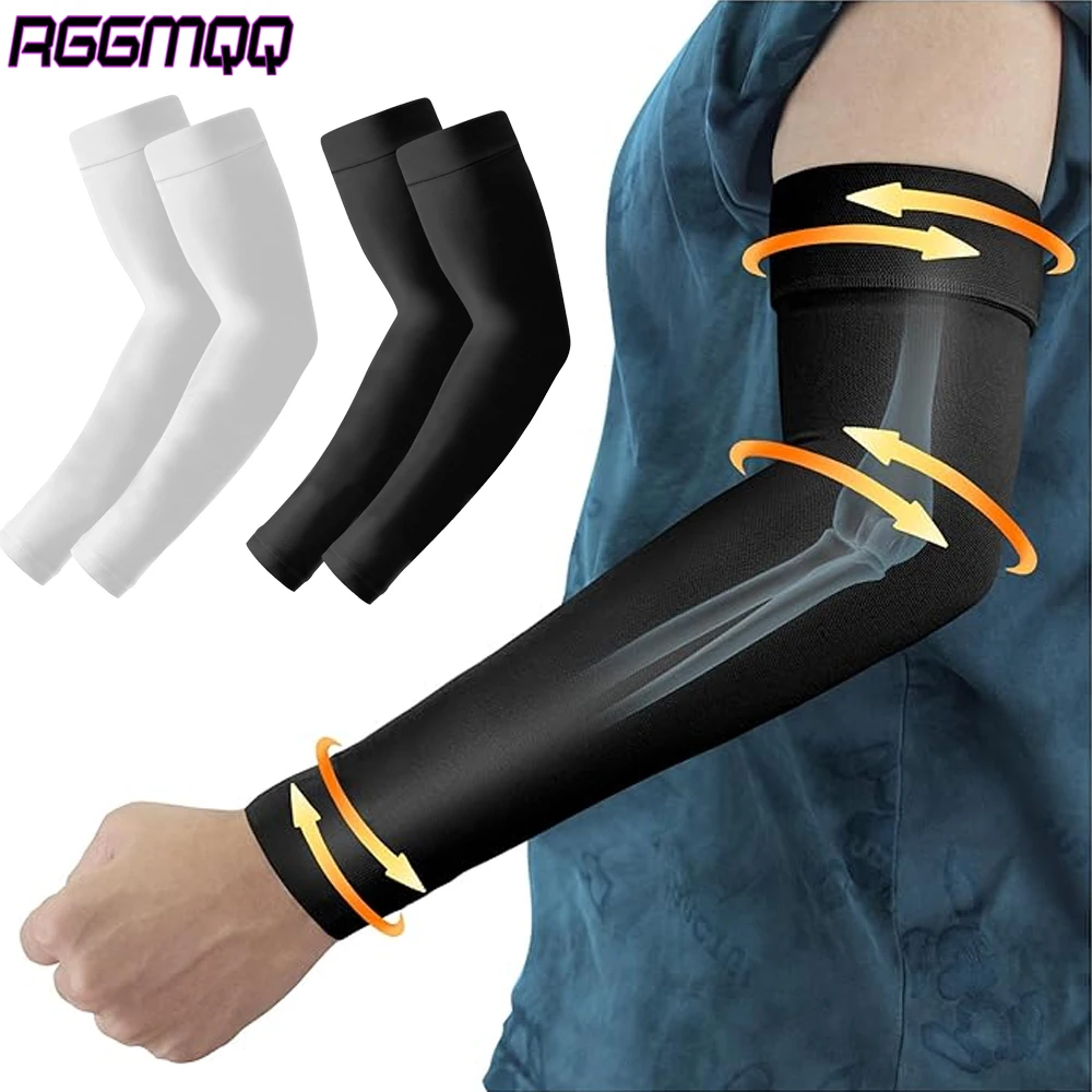 1Pair Compression Arm Sleeves (20-30 MmHg) - Lymphedema & Edema Support for Men Women – Graduated Pressure for Swelling, Arthrit
