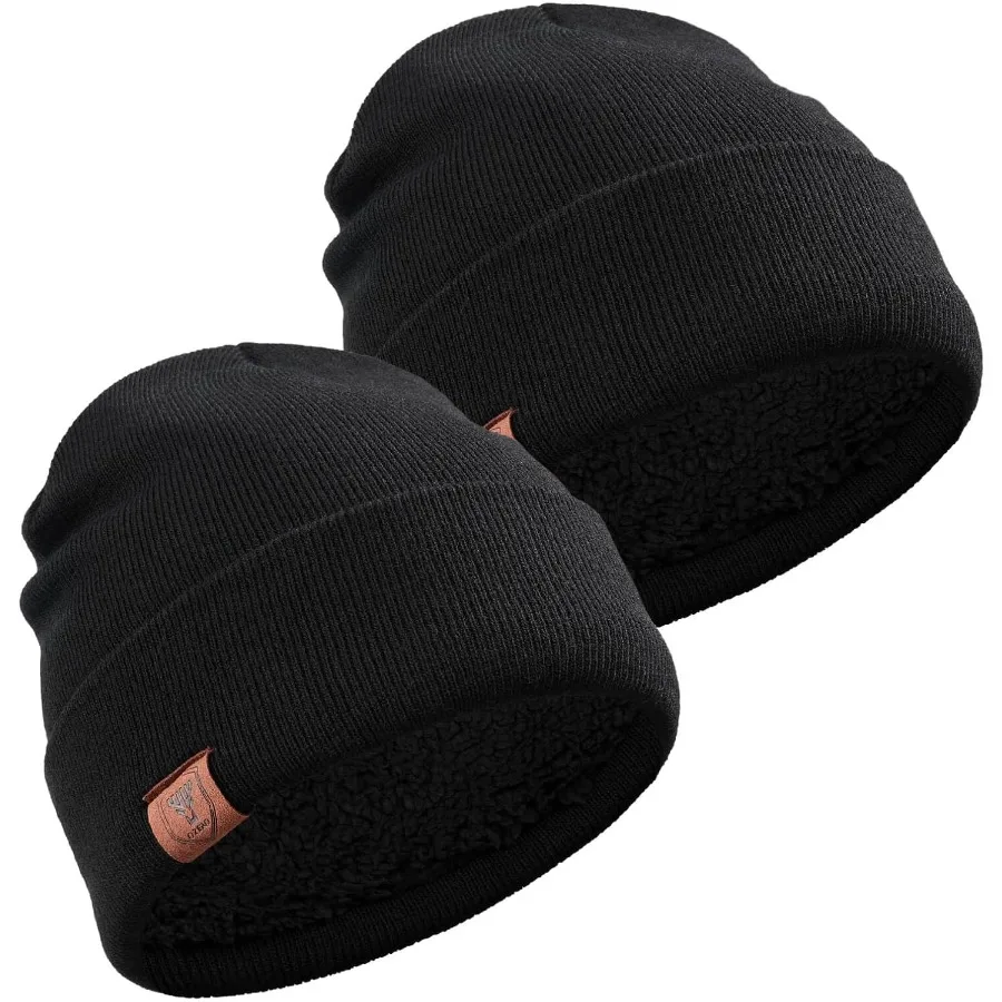 

OZERO Winter Beanie Daily Hat - Thermal Polar Fleece Ski Stocking Skull Cap for Men and Women