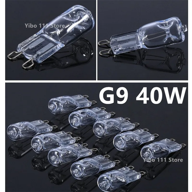 1/5/10PCS G9 18W 20W 25W 40W 60W 230V Eco Halogeenlampen Capsule LED Lampen Ingevoegde Kralen Kristallen Lamp Halogeenlamp