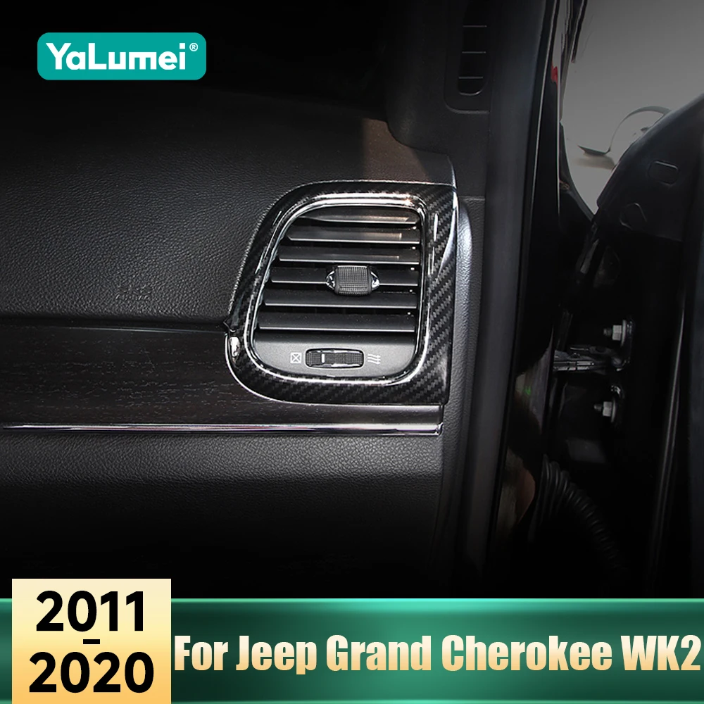 

Для Jeep Grand Cherokee WK2 2011 2012 2013 2014 2015 2016 2017 2018 2019 2020 наклейка на приборную панель автомобиля, вентиляционное отверстие, наклейка