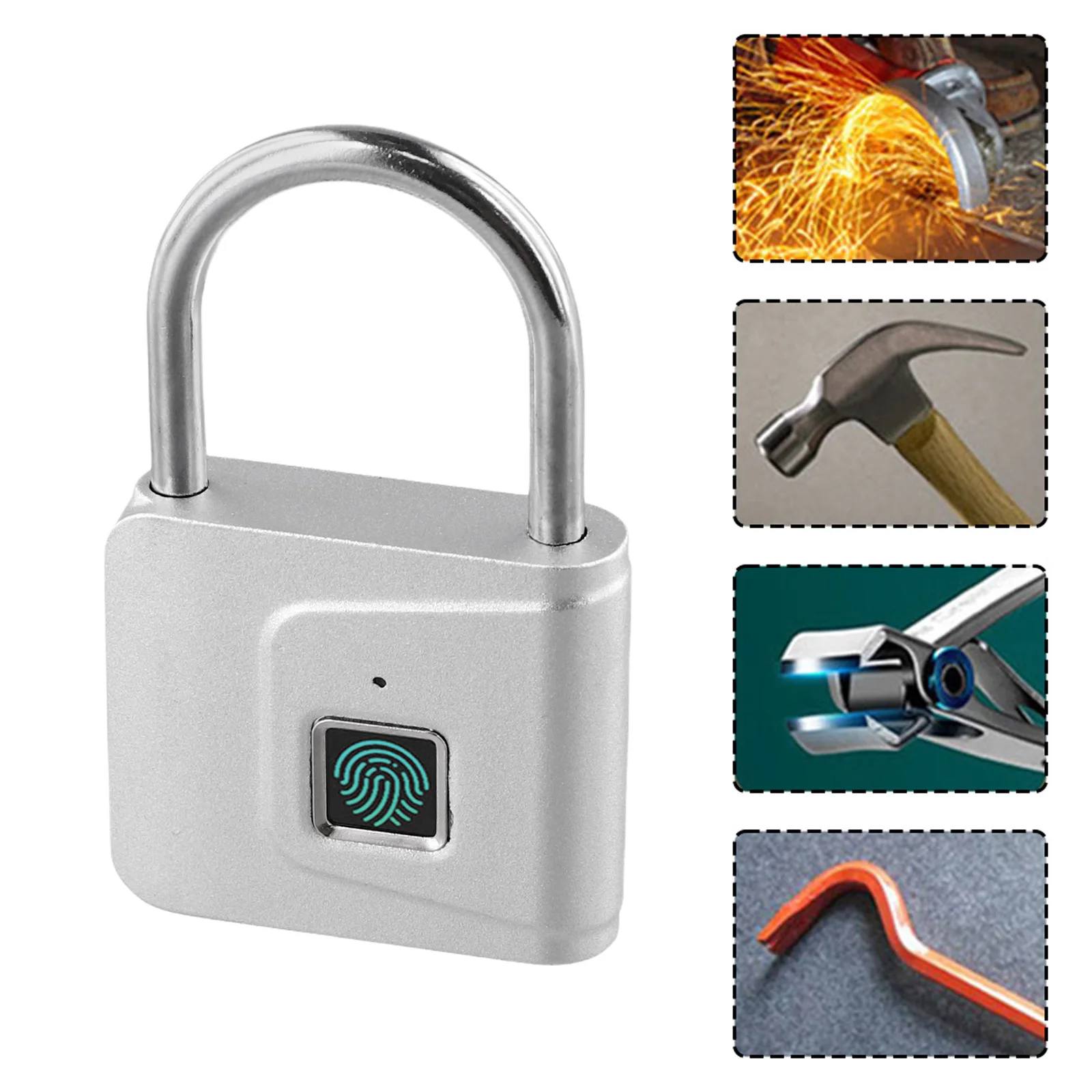 Bloqueio de impressão digital com chave exclusiva com chip de impressão digital semicondutor de impressão digital cabo de dados USB para segurança doméstica