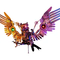 Steampunk Gyrfalcon Metal Model Kit DIY Assembly Toy Animals 3D Puzzle Falcorusticolus Model  for Children Adults - 1800+PCS