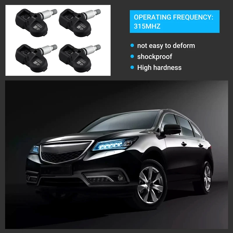 Sensor tekanan ban baru 315Mhz Sensor untuk Acura MDX TSX RDX Honda Pilot 07-15 PMV-107G 42753STKA02 42753STKA02