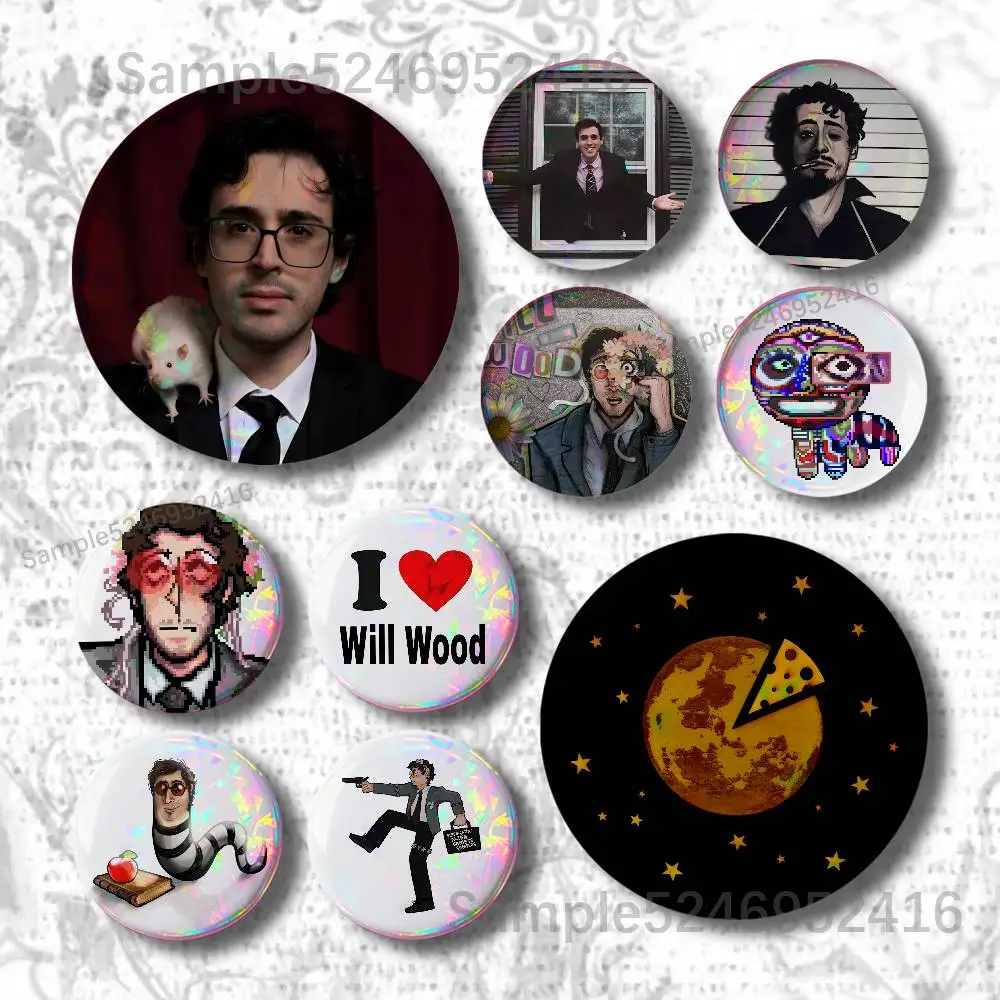 W-Will Wood The Normal Album Creature Button Pin Collar Brooch Creative Clothes Jewelry Decor Metal