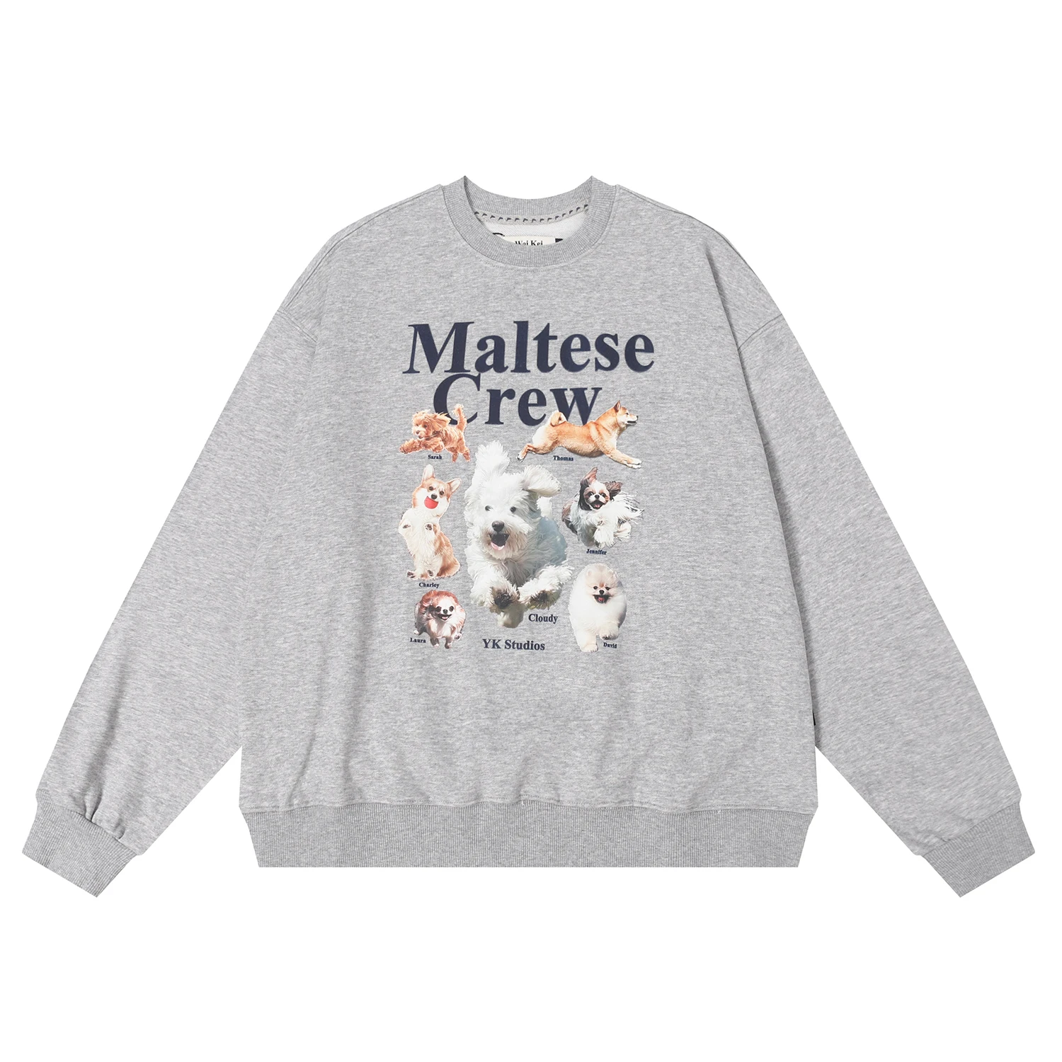 

Autumn and Winter Hoodie Men and Women Round Neck Hooded Dog Loose Long Sleeve 2024 Spring and Autumn New Couple Tide