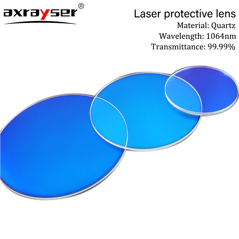 Imagem -02 - Quartz Fiber Lens For Laser Scanning Head Protective Windows Todos os Tamanhos 1064nm
