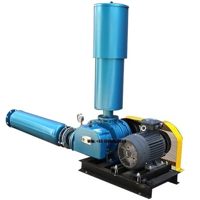 High Quality Fish Pond Roots Blower Vacuum Pump  Factory Efficient High Pressure 220V DC Electric Current Cast Iron OEM